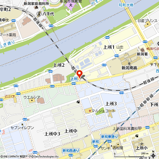 タイヤ館 県庁前付近の地図